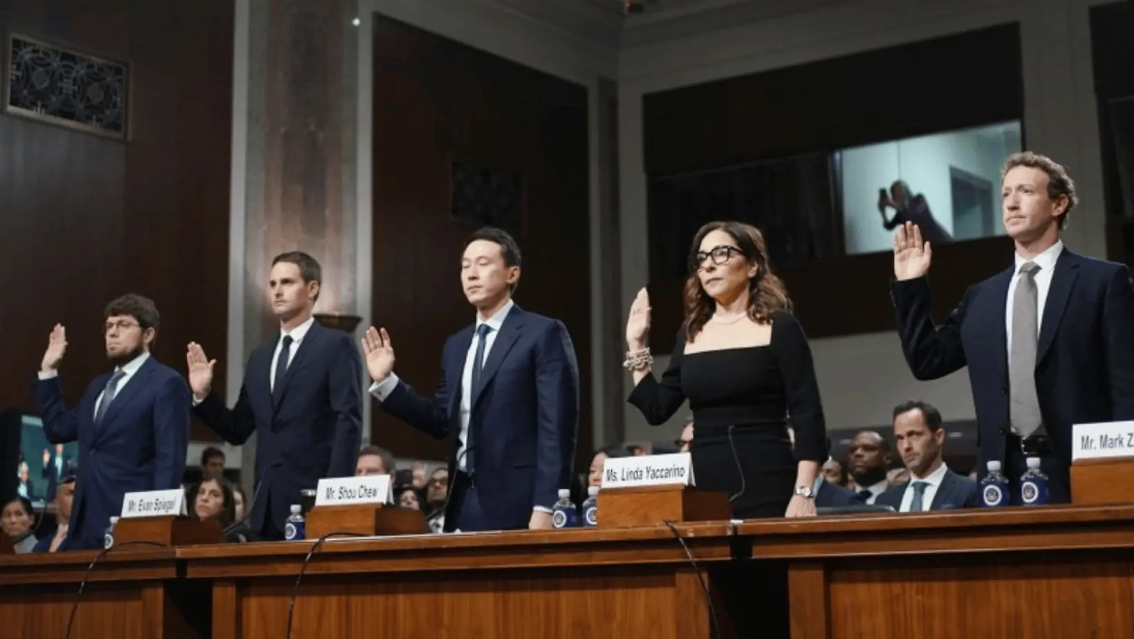 Tech CEOs Grilled in Senate Hearing on Child Safety